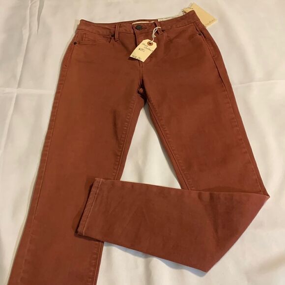 Unpublished size 26 Olivia Dash high-rise skinny chestnut color jeans - Picture 1 of 8